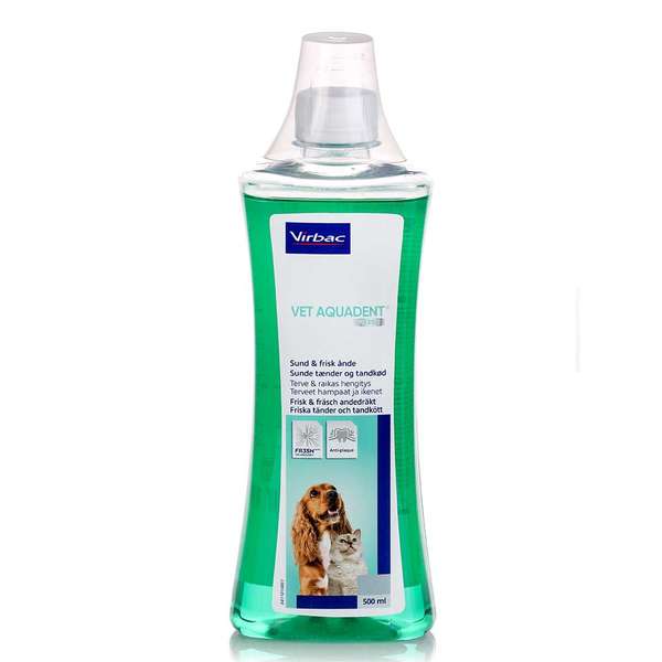 Virbac Vet Aquadent FR3SH - Terve ja raikas hengitys koirille ja kissoille 500 ml - Sinunapteekki.fi