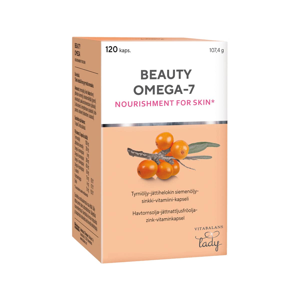 Beauty Omega-7 120 kaps. - Sinunapteekki.fi