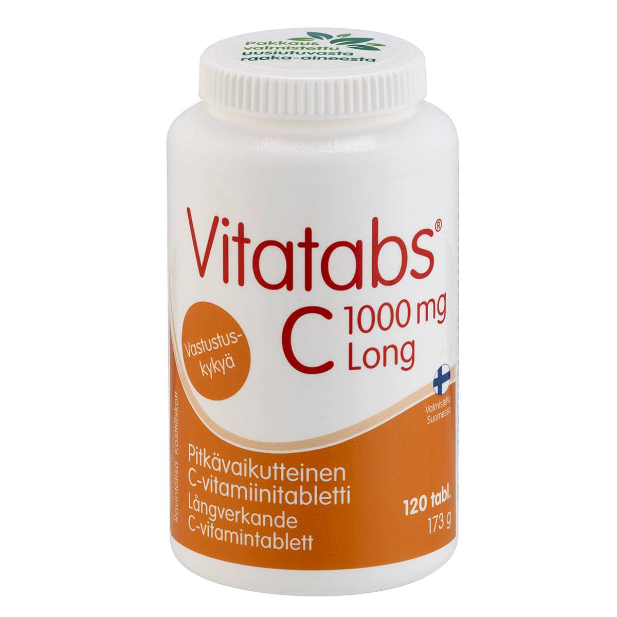 Vitatabs C 1000 mg Long -  Pitkävaikutteinen C-vitamiinitabletti 120 tabl. - Sinunapteekki.fi