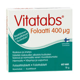 Vitatabs Folaatti 400 µg - Foolihappotabletti 60 tabl. - Sinunapteekki.fi