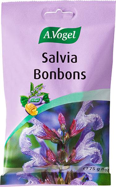 A.Vogel Salvia Bonbons - Salvia-pastilli 75 g - Sinunapteekki.fi